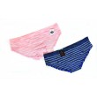 Culotte de microfibra rayada 2 colores x 12