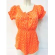 Blusa de dama naranja
