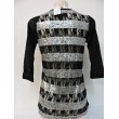Blusa brillo encaje atras