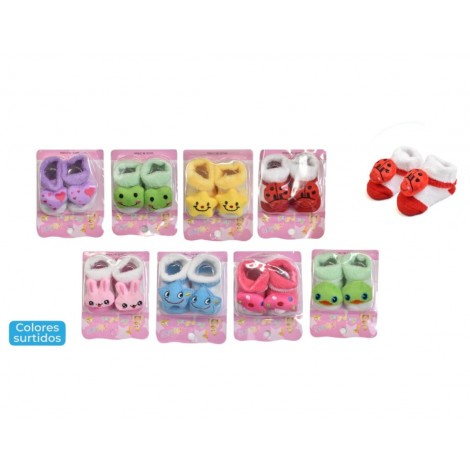 Medias de beba peluche cantideslizante