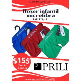 Boxer de microfibra inf Prili T 3 y 4