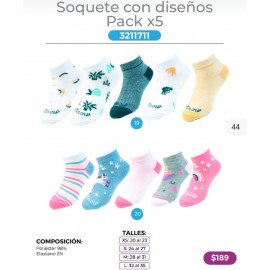 Soquete infantil pack x 5 Motor Oil
