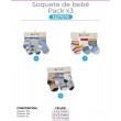 Medias de bebe c/antideslizante x 3 Motor Oil
