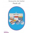Medias de bebe c/antideslizante x 3 Motor Oil