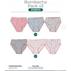 Bombacha de niña x 3 Emmanuelle