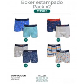 Boxer de niño x 2 Motor Oil