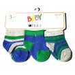 Medias de bebe stripes sin felpa x 3 Prili